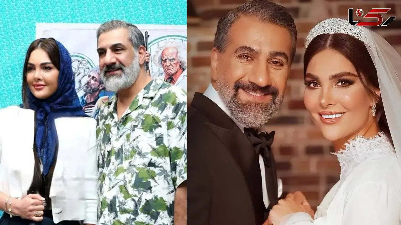 فیلم/ بداخلاقی نو عروس محمد نادری در اماکن عمومی / هرچه قدر آقای بازیگر خوش خنده است همسرش برعکسش است