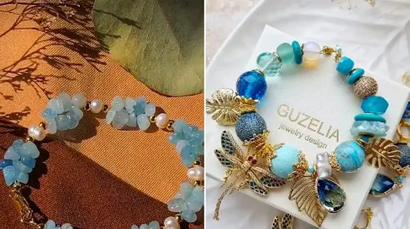 دستبند سنگی لوکس؛ 15 عکس زیبا از ترکیب سنگ‌ های طبیعی و طراحی خاص