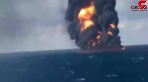 فیلم لحظه غرق شدن نفتکش ایرانی + عکس