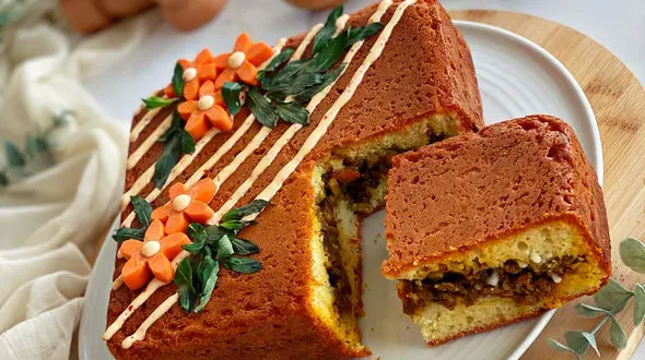 کیک گوشت گزینه مناسب برای مهمانی ها | فیلم