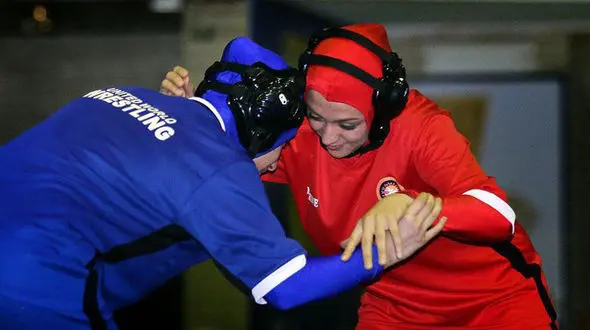 نخستین فیلم و تصاویر از کشتی آزاد بانوان 