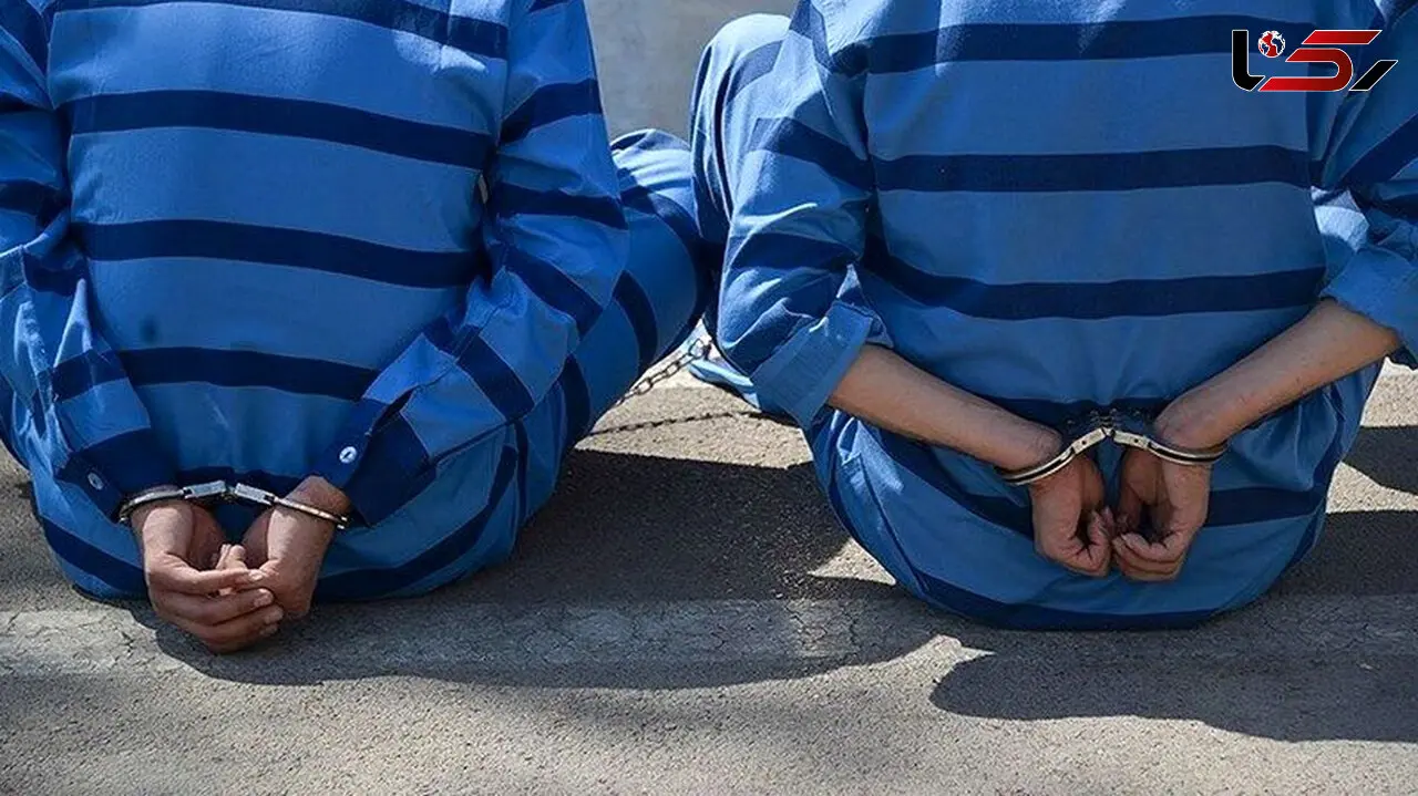 دستبند پلیس شوش بر دستان سارقان مسلح سیم برق 