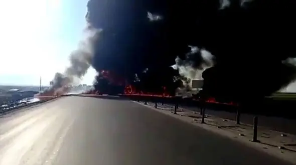 مرگ 7 نفر در پی تصادف 2 خودرو در هرمزگان / یک خودرو آتش گرفت