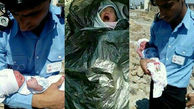 شوک در کهنوج / نوزاد را در کیسه زباله انداختند + عکس تکاندهنده