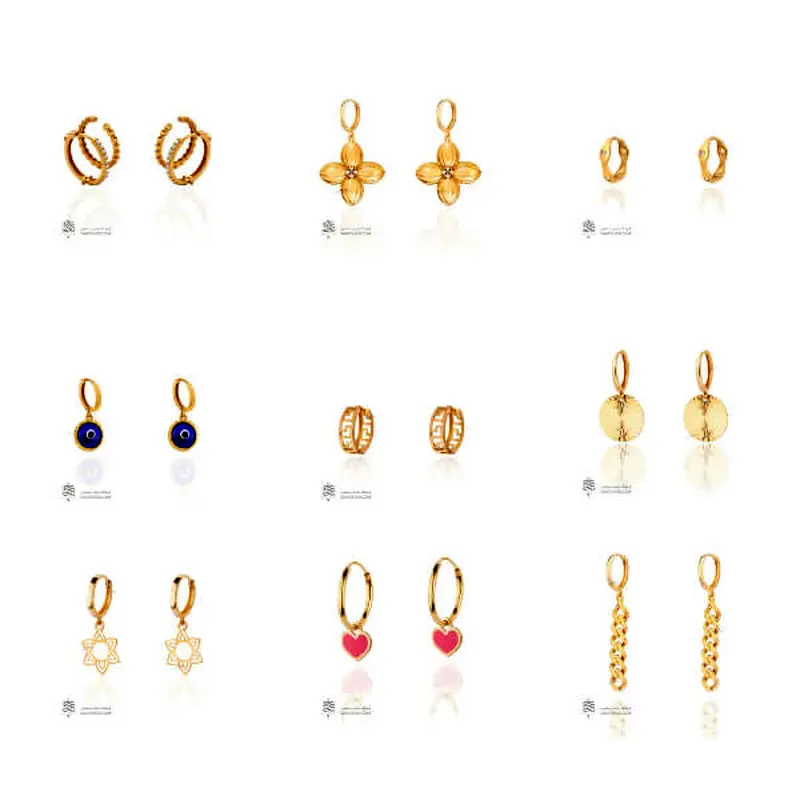 انواع مدل گوشواره حلقه ای ترند