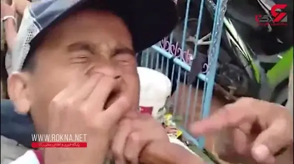 لحظه حمله مار پیتون به پسر نوجوان + فیلم