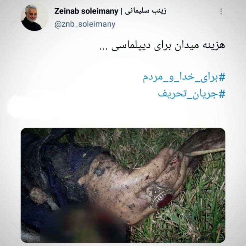واکنش  فرزند شهید حاج قاسم سلیمانی به ادعاهای ظریف 