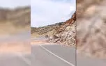 انسداد آزادراه قزوین-رشت به علت ریزش کوه