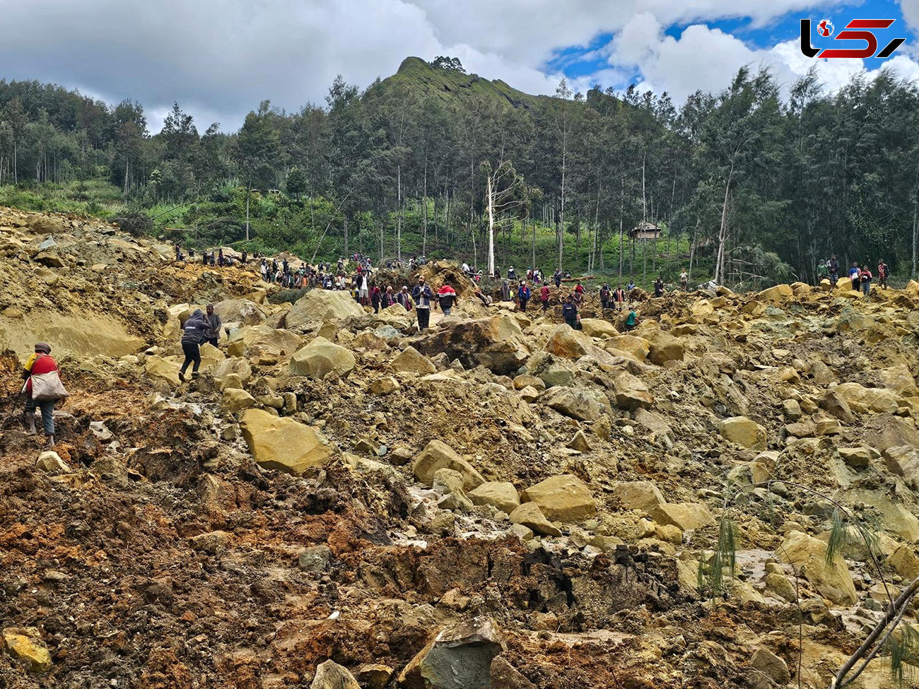 مدفون شدن 300 نفر در رانش زمین در پاپوآ گینه نو