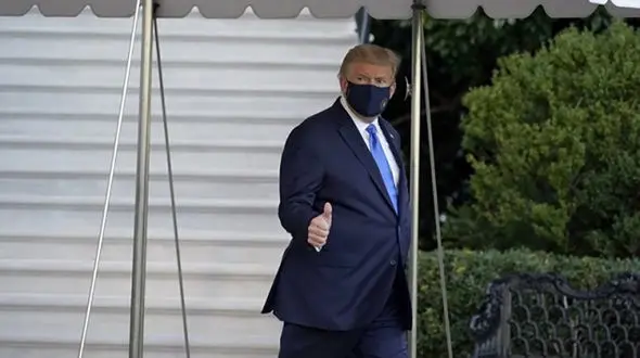 نخستین اظهارات ترامپ پس از ابتلا به کرونا + فیلم