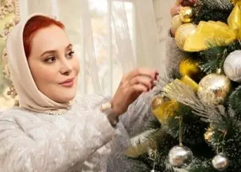عکس کریسمسی خانم بازیگران/ آرام جعفری تازه عروس سینما حتی مرجانه گلچین و ...