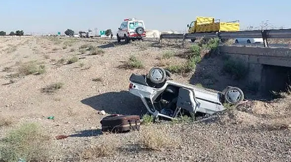  واژگون خونین پراید در پاکدشت  