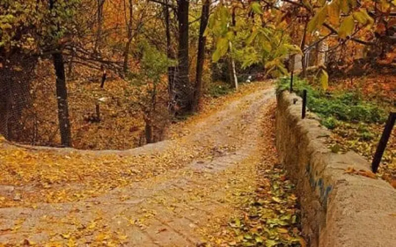 روستای برگ جهان در پاییز
