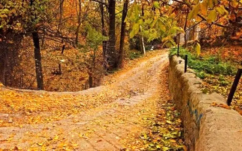 روستای برگ جهان در پاییز