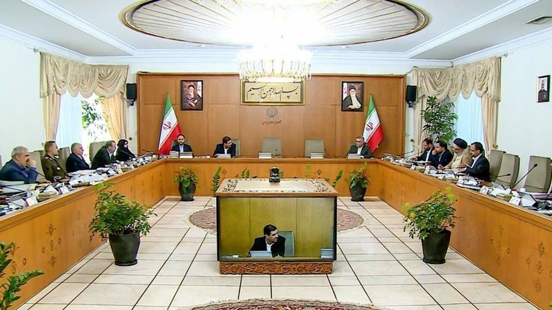 جلسه فوق العاده هیات دولت به مناسبت شهادت آیت الله رییسی و حسین امیر عبداللهیان در سانحه سقوط هلیکوپتر در ورزقان
