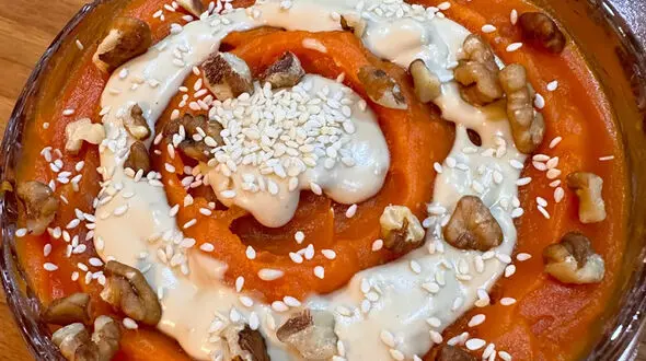 آموزش تهیه دسر کدو حلوایی مخصوص شب یلدا + فیلم