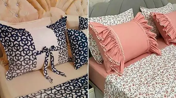 جدیدترین مدل های روبالشی تترون برای دکوراسیون اتاق خواب + 15 طرح خاص