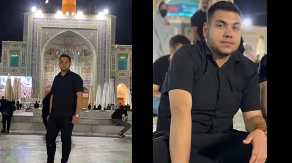 درگذشت حیدر حبیبی جوان ورزشکار مشهدی / تصادف پژو با نرده های کنار خیابان