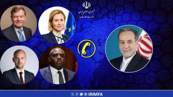 تماس تلفنی عراقچی با وزرای خارجه سه کشور اروپایی و مسئول سیاست خارجی اتحادیه اروپایی / دفاع مشروع ایران ادامه خواهد یافت