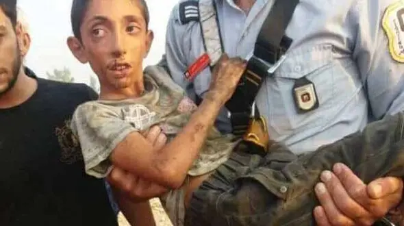 عکس تلخ از پسر 9 ساله که توسط مادرش به چاه انداخته شده بود / در کازرون رخ داد