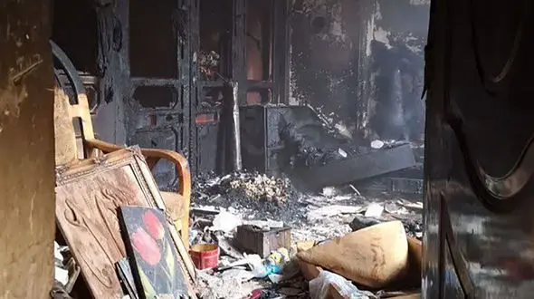  آتش‌سوزی منزل مسکونی در نیشابور 