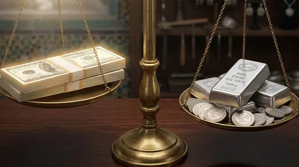 بررسی تاثیر قیمت دلار بر نقره در بازار ایرانبررسی