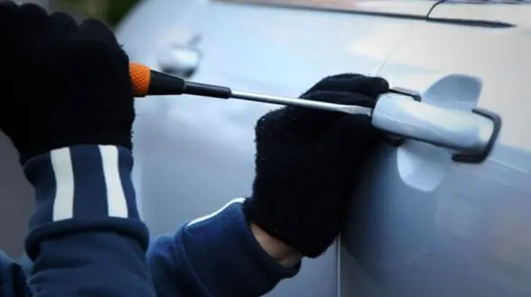 ببینید / لحظه شروع یک سرقت از یک خودرو؛ حرکت هوشمندانه راننده برای مقابله با سارقین