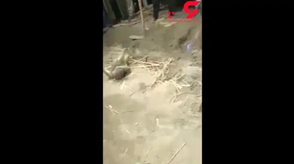 زنده به گور شدن یک مادر و کودک مسلمان در هند + فیلم