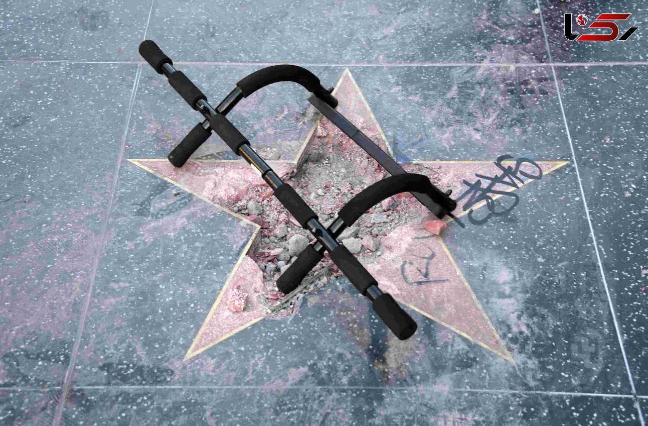 حمله به ستاره ترامپ در هالیوود