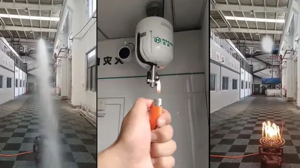 ببینید / سیستم آتش‌نشانی خودکار با سنسورهای هوشمند + فیلم 