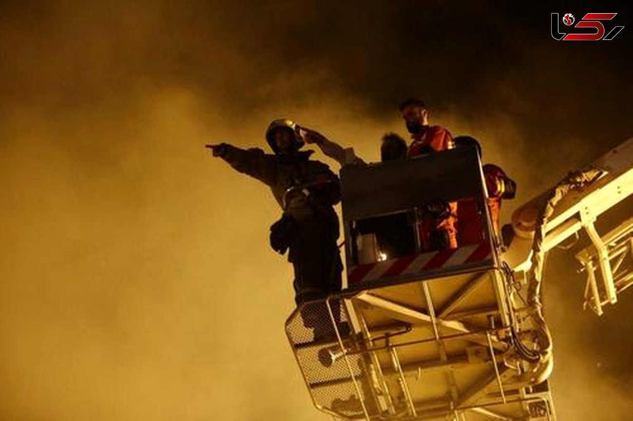 آمار مصدومان آتش سوزی شب گذشته در تهران + عکس 