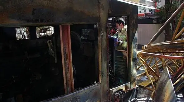 آتش سوزی هولناک در خیابان دروس تهران 