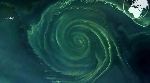 عجیب ترین تصویر فضایی از دریای شمال+ عکس