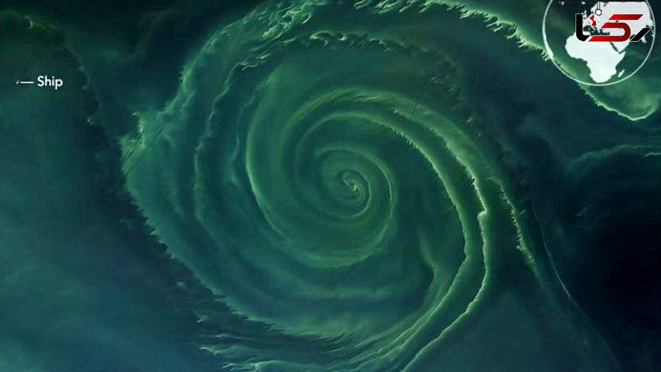 عجیب ترین تصویر فضایی از دریای شمال+ عکس