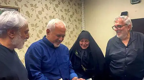 دیدار ظریف با خانواده امام موسی صدر