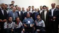 دیدار رئیس‌جمهور ایران با مرد 2 متر و 46 سانتی +تصاویر