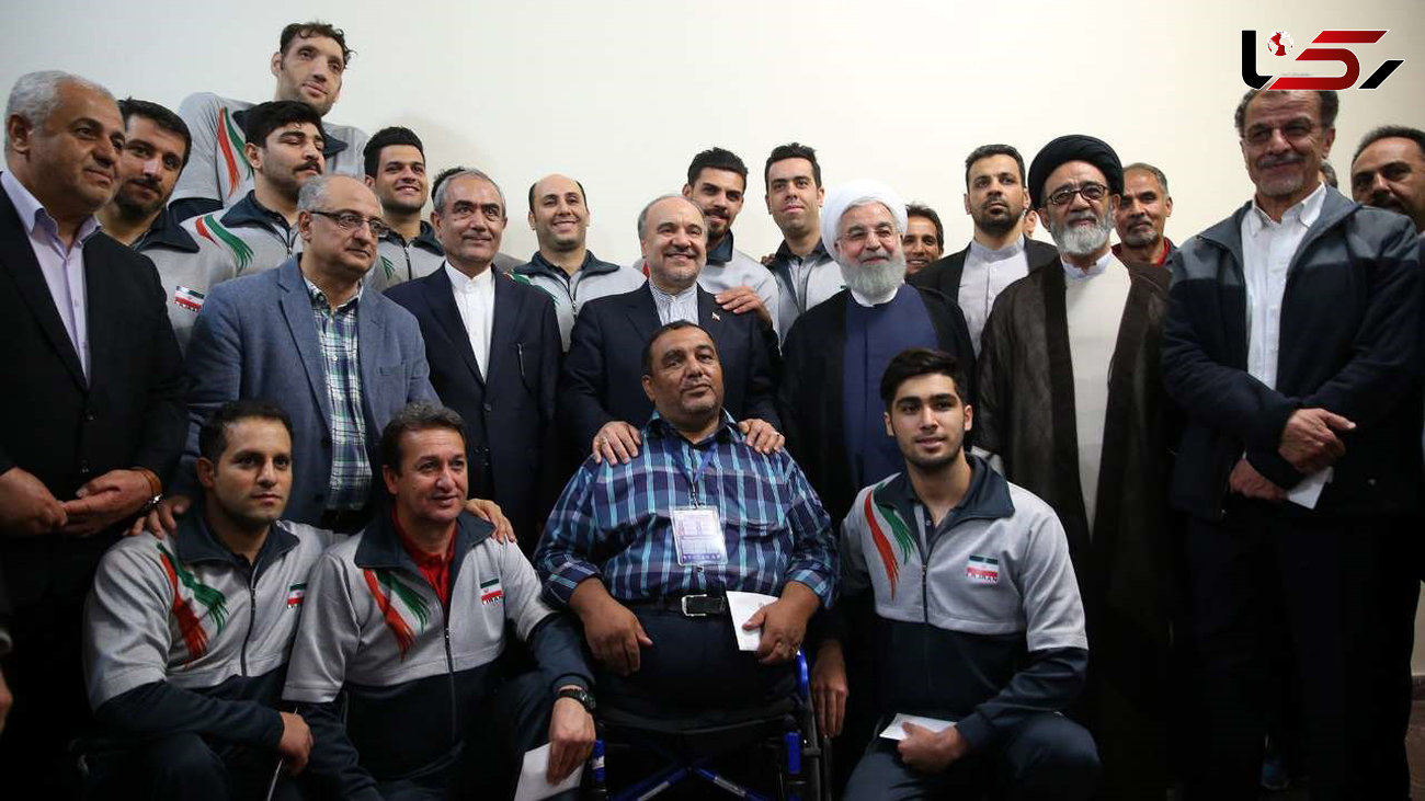 دیدار رئیس‌جمهور ایران با مرد 2 متر و 46 سانتی +تصاویر