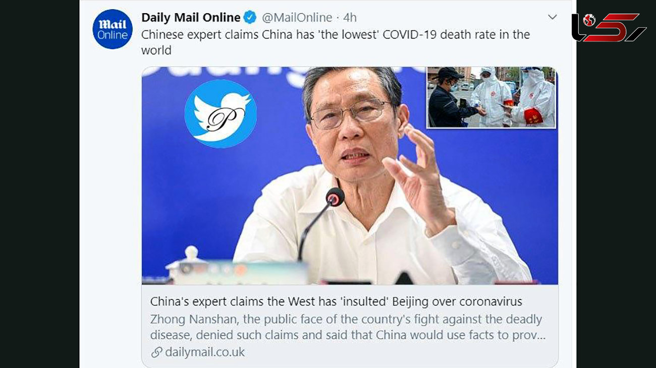 ادعای چین در آمار کرونا !
