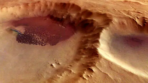 تصویر شگفت انگیز سیاره سرخ/تصویر وارونه مریخ ثبت شد