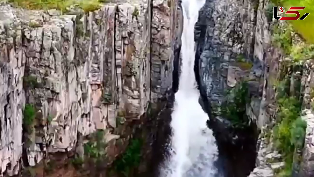 آبشار چالاچوخور از جاذبه های گردشگری استان اردبیل + فیلم
