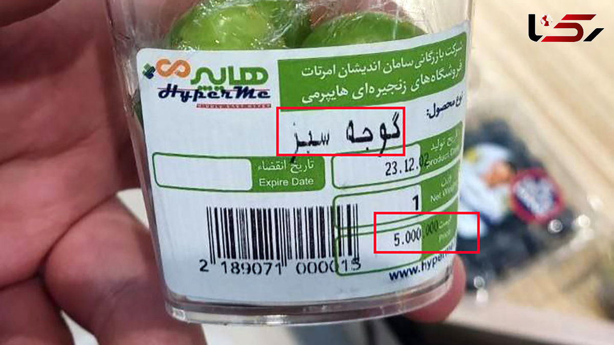 5 عدد گوجه سبز  500 هزار تومان ! + عکس تاسف آور از فروشگاهی در بالاشهر تهران / کجا داریم می ریم ما !