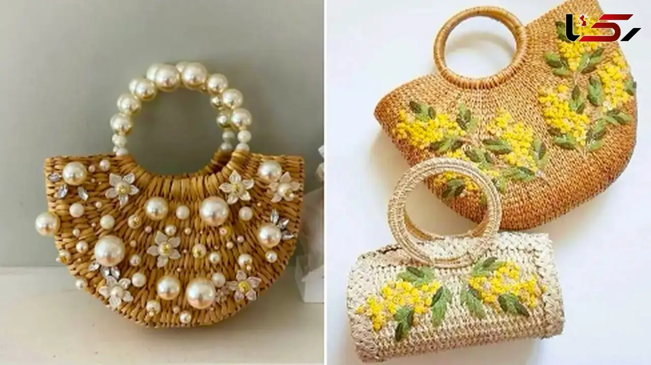 15 کیف ساحلی حصیری گل برجسته؛ راهنمای جذاب برای استایل تابستانی