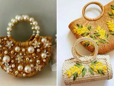 15 کیف ساحلی حصیری گل برجسته؛ راهنمای جذاب برای استایل تابستانی