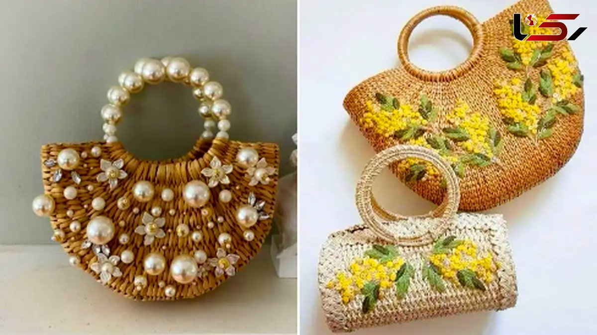 15 کیف ساحلی حصیری گل برجسته؛ راهنمای جذاب برای استایل تابستانی