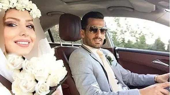 عکس ها / رونمایی از جشن عروسی احسان حاج صفی با عروس خانم جذابش بعد ازدواج آرام جعفری با بابک نصیری / کدام عروس زیباتره ...