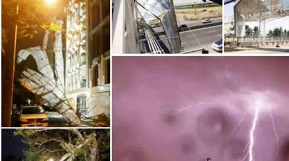 طوفان باز هم تهران را به هم ریخت + عکس