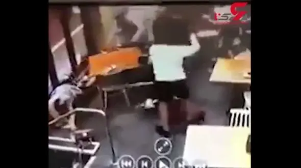 حمله وحشیانه به زن باردار توسط مرد خشن+فیلم