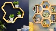 قفسه دیواری طرح کندو؛ انتخابی ایده آل برای خانه های مدرن