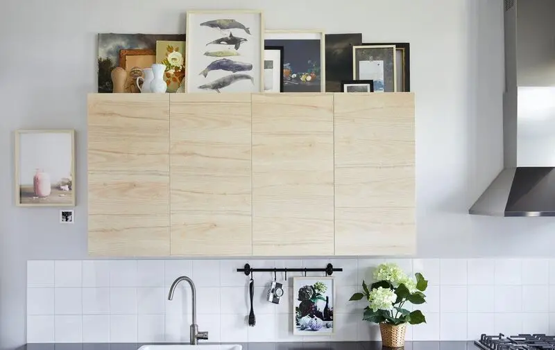 انواع چیدمان بالای کابینت