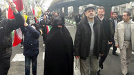 حضور رئیس دانشگاه عالی دفاع ملی در راهپیمایی ۲۲ بهمن